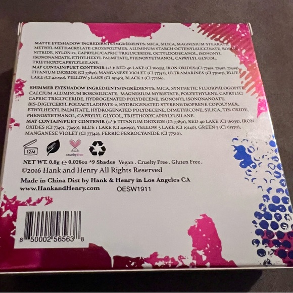 NWT Hank & Henry Living In Color Eyeshadow Palette - Picture 7 of 8